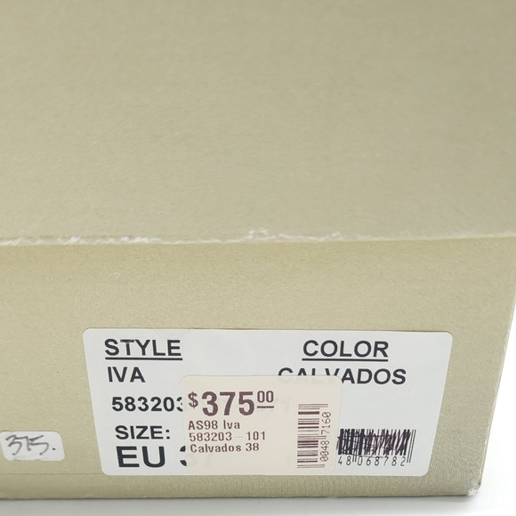 A.S. 98 IVA Leather Heeled Ankle Boots Back Zip Stitching Detail Size EU 38 - Picture 2 of 13